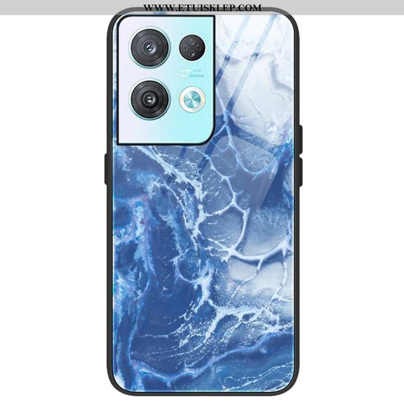 Futerały do Oppo Reno 8 Szkło Hartowane W Kolorach Marmuru